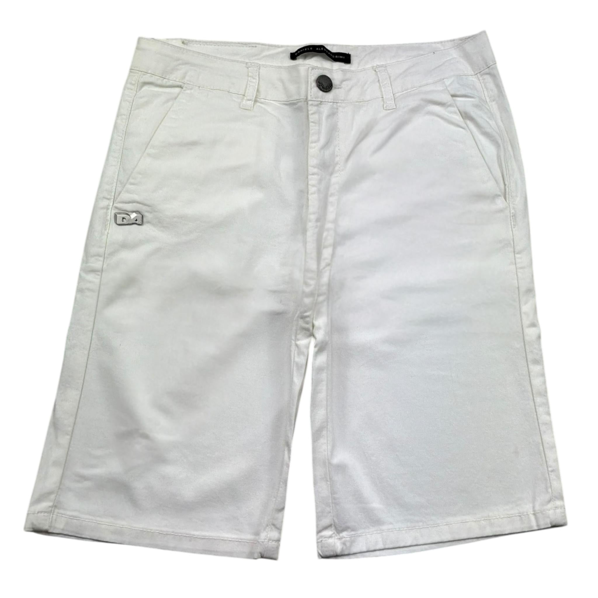 Daniele Alessandrini Bermuda Tinta Unita con Tasche America per Bambino 1236S00253X BIANCO DANIELE ALESSANDRINI 