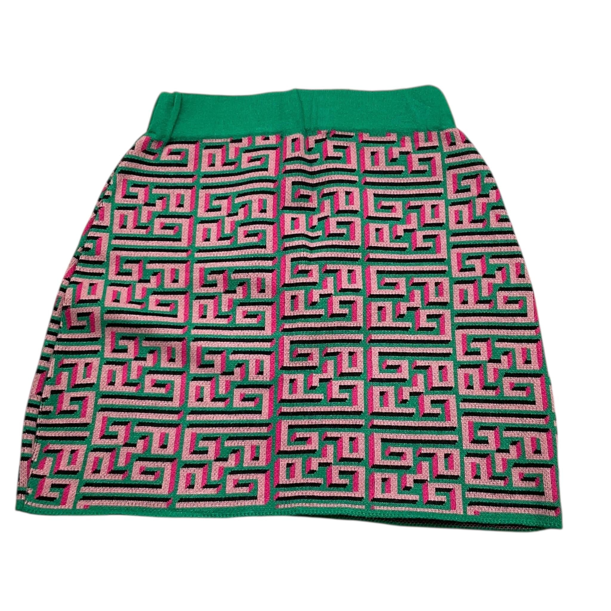 GAELLE gonna tinta unita con fantasia Verde per Bambina 2742GW0911 VERDE GAELLE 