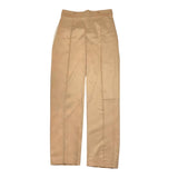 Relish Solid Color Pants With Elastic Waist Sand For Girls