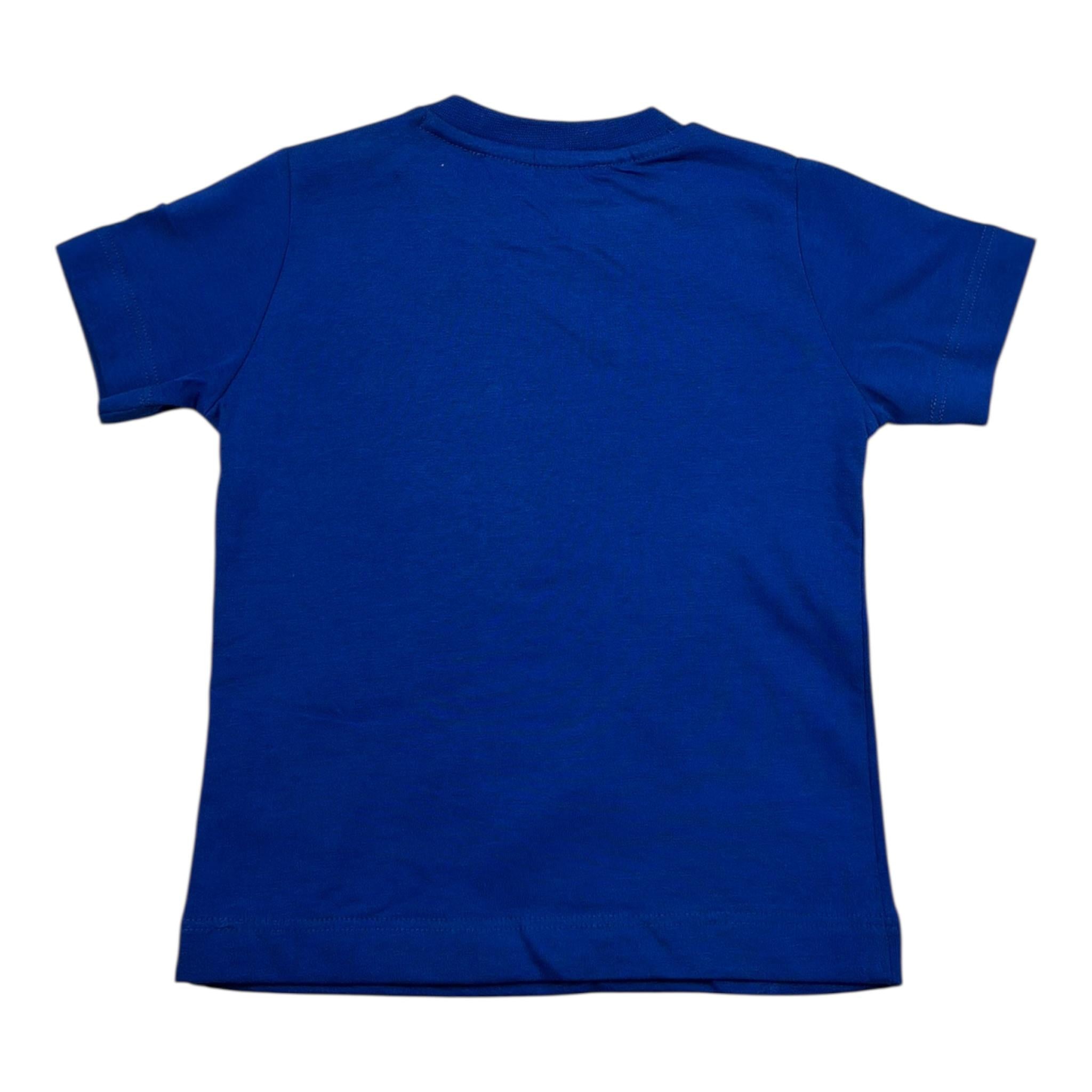 Cesare Paciotti Completo 2 Pezzi T-Shirt Girocollo Tinta Unita con Stampa-Bermuda per Neonato COMP0106B COBALTO CESARE PACIOTTI 