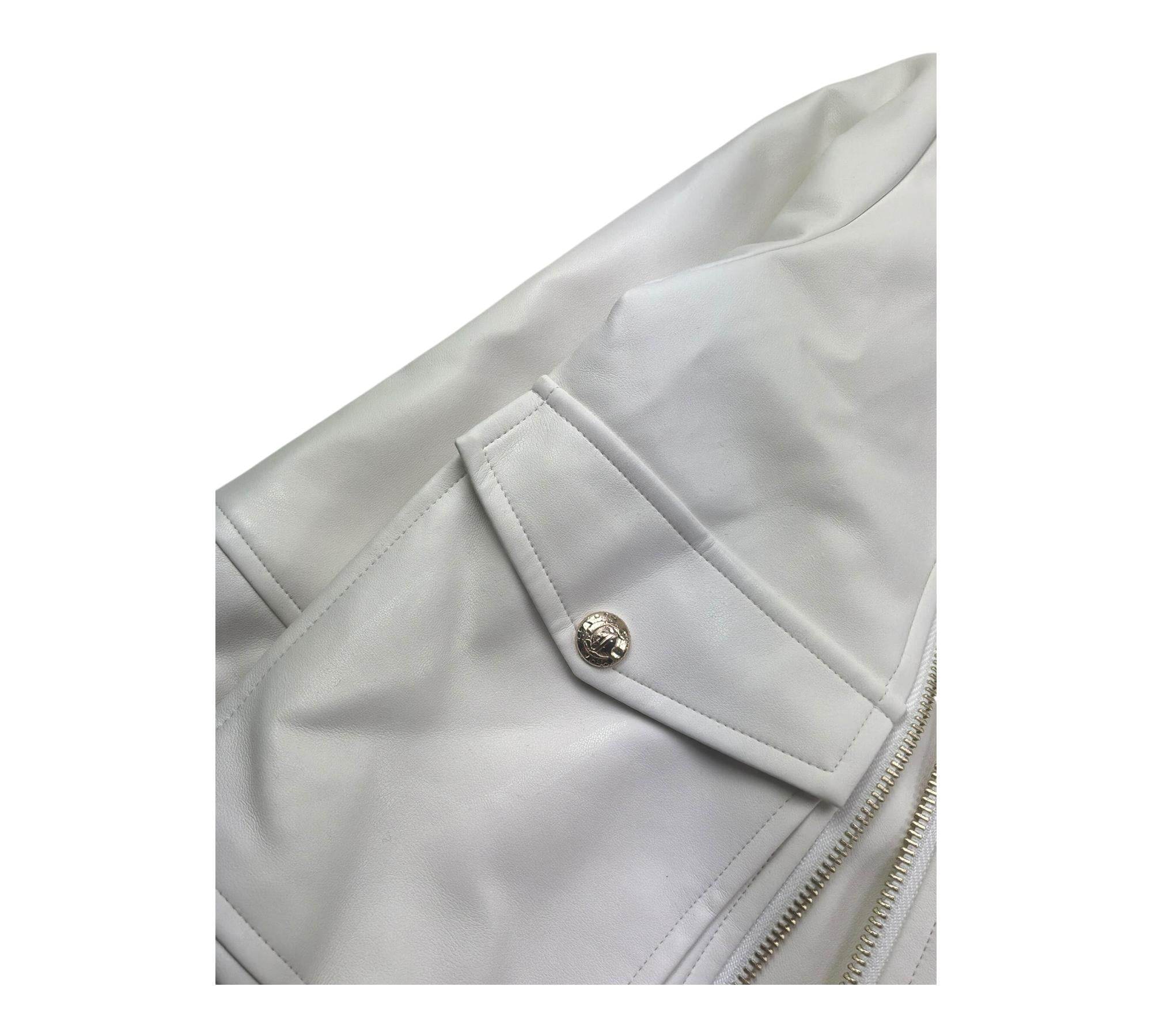 Just Cavalli Chiodo In Ecopelle Tinta Unita per Bambina JGP26121GB PANNA JUST CAVALLI 