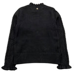 ABEL & LULA maglia girocollo tinta unita Nero per Bambina 5830 NERO ABEL & LULA 