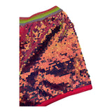 Billieblush Solid Color Shorts With Fuchsia Sequins For Girls