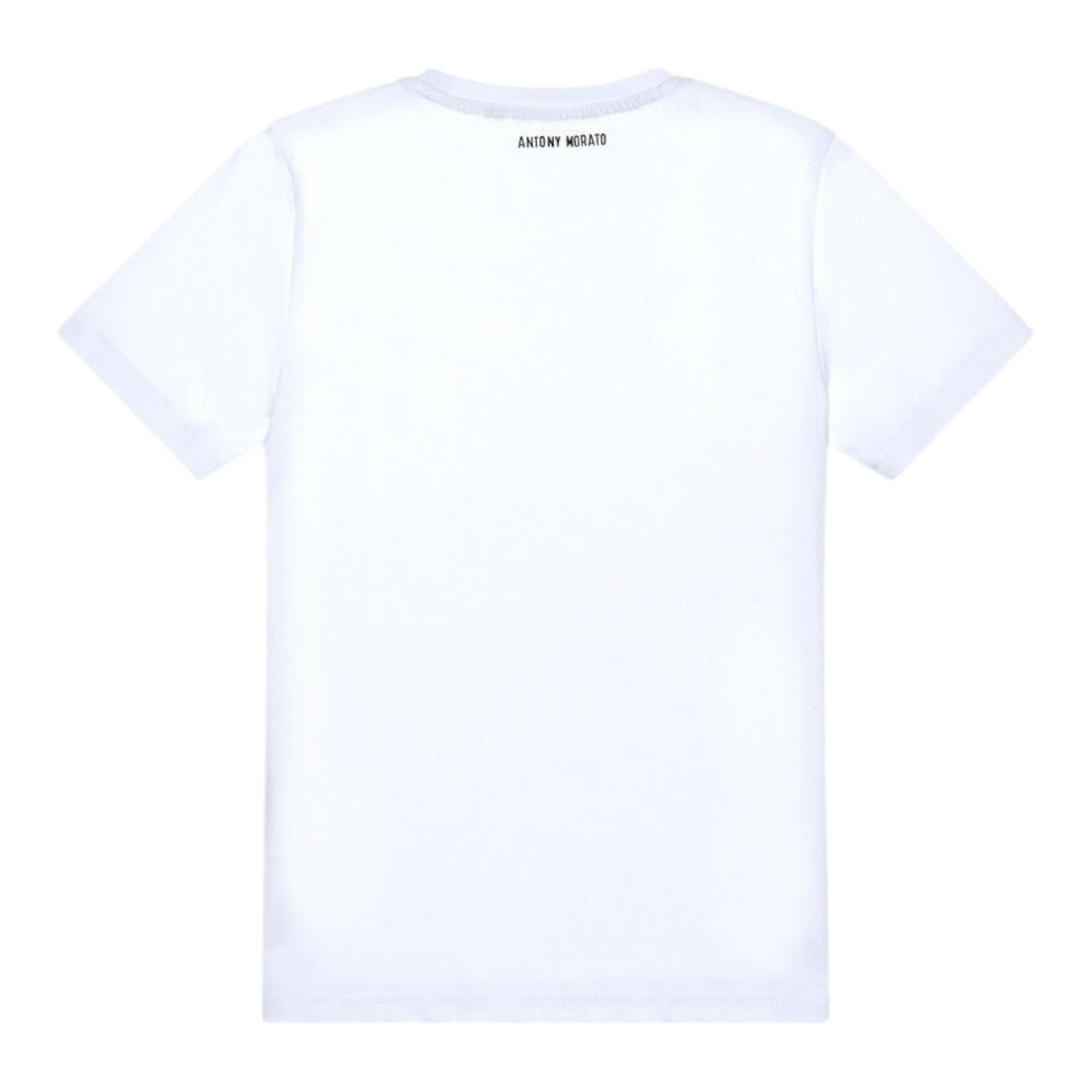 ANTONY MORATO t-shirt girocollo tinta unita con stampa Bianco per Bambino MKKS00672 BIANCO ANTONY MORATO 