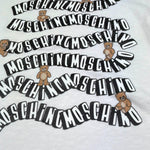 Moschino Abito Felpa Tinta Unita Girocollo con Stampa per Bambina HDV0HU BIANCO MOSCHINO 