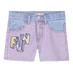 Billieblush Short In Denim con Girovita Regolabile E Paillettes per Bambina U20895 LILLA BillIEBLUSH 
