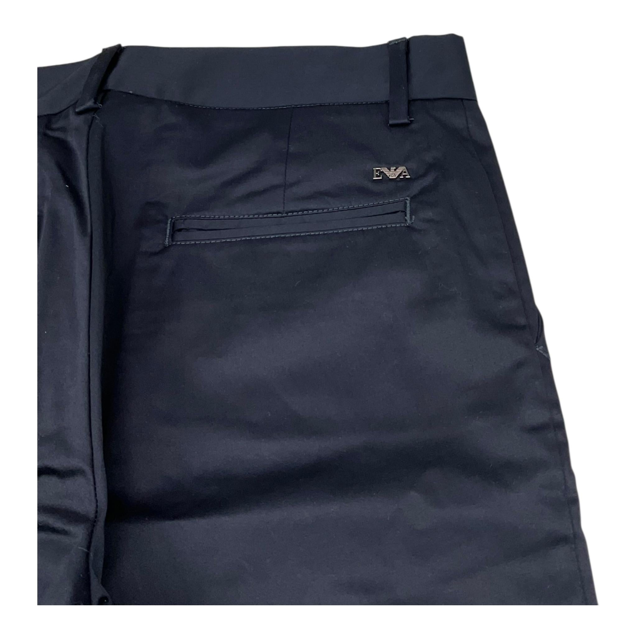 Emporio Armani Pantalone Tinta Unita con Girovita Regolabile per Bambino 6L4P60 BLU EMPORIO ARMANI 