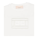 Elisabetta Franchi T-Shirt Girocollo Tinta Unita con Trafori per Bambina EFTS228X PANNA ELISABETTA FRANCHI 