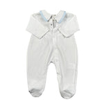 La Stupenderia Tutina Tinta Unita con Stampa per Neonato TBTT51 BIANCO LA STUPENDERIA 