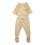 PAZ RODRIGUEZ completo 2 pezzi maglia-ghettina Panna per Neonata 003111067 PANNA PAZ RODRIGUEZ 