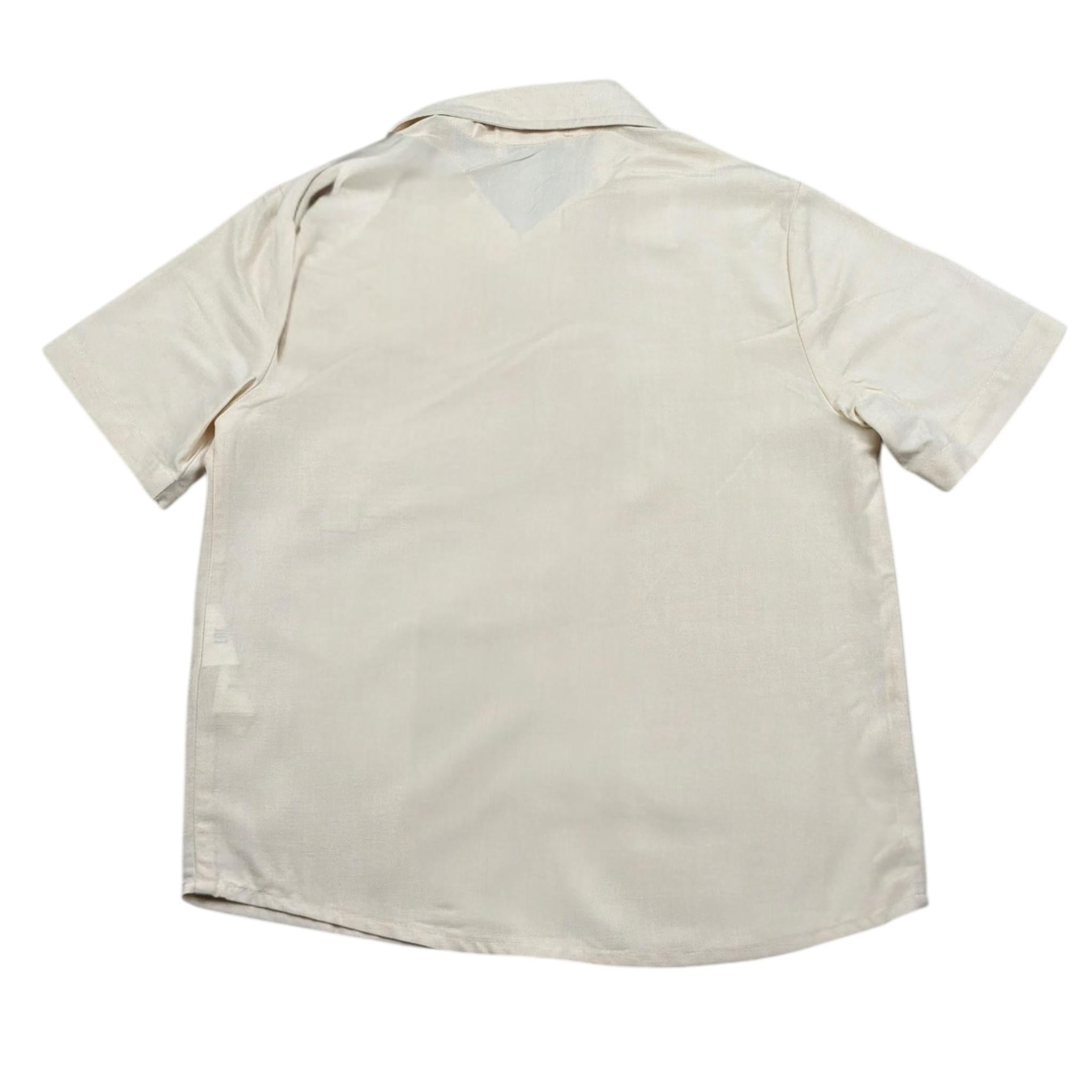 Paolo Pecora Camicia Mezza Manica Tinta Unita per Bambino PP4001X AVORIO PAOLO PECORA 