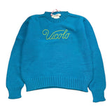 VICOLO maglia girocollo tinta unita con stampa Azzurro per Bambina 3141W00160 AZZURRO VICOLO 