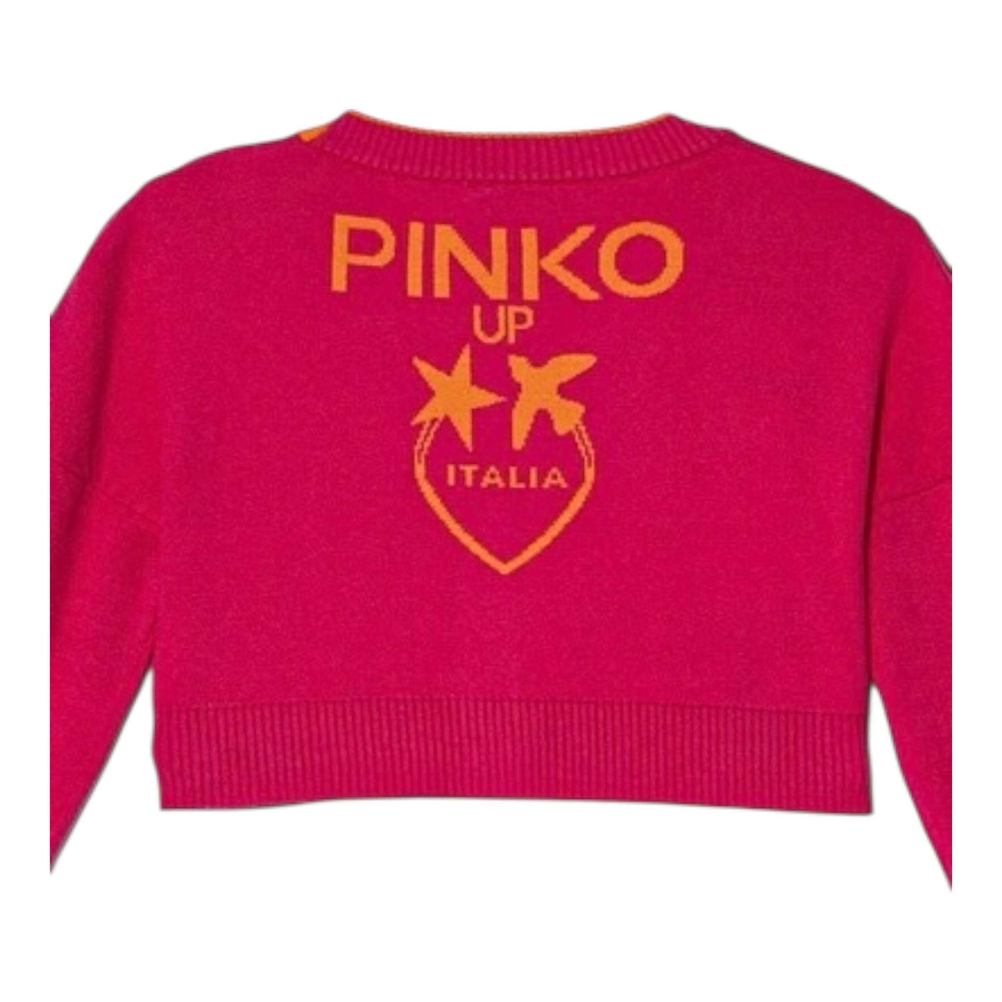 PINKO coprispalle bicolore con bottoni Fuxia per Bambina F4PIJGCA086X FUXIA PINKO 