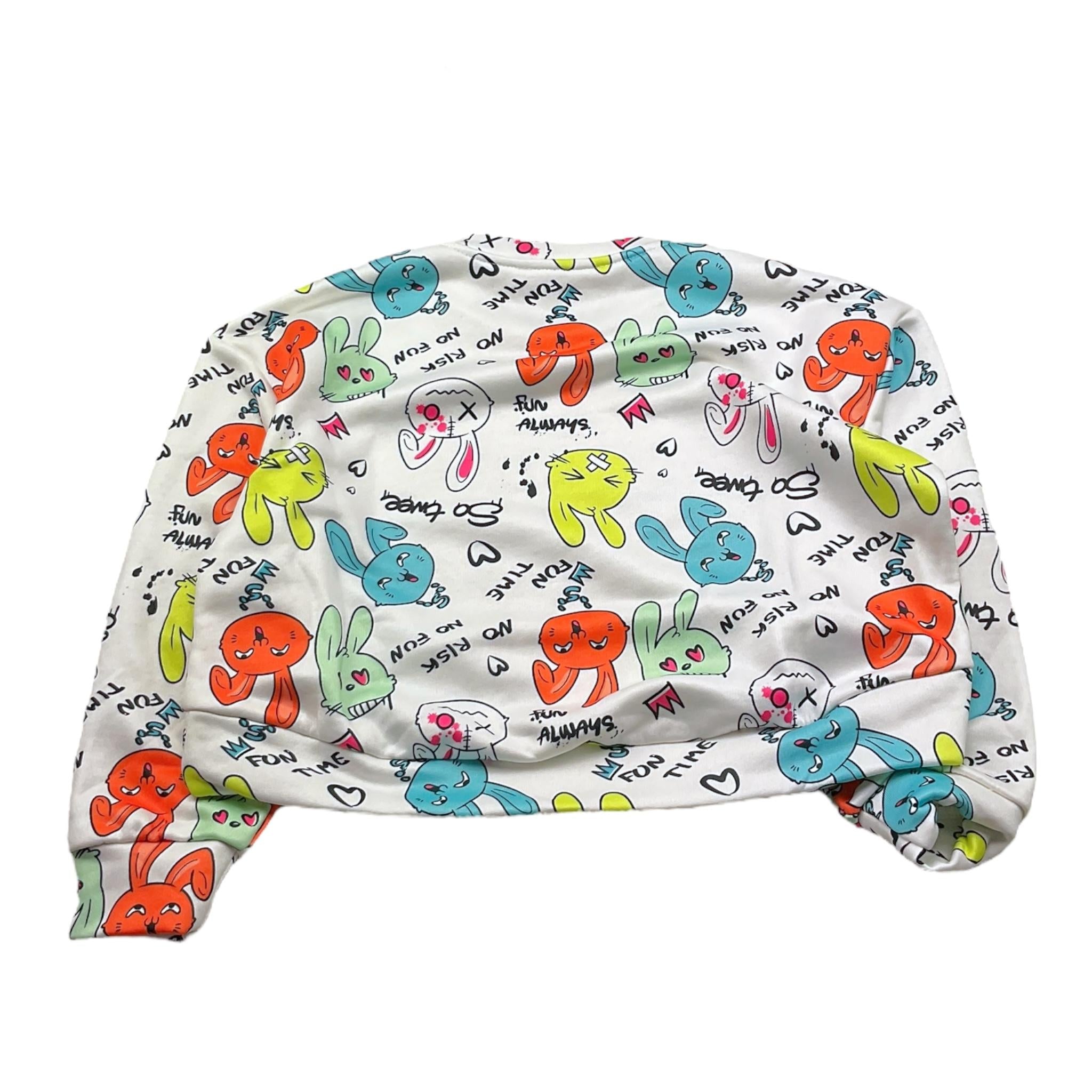 So Twee By Miss Grant Felpa Tinta Unita Girocollo con Stampa per Bambina ST0086 BIANCO SO TWEE BY MISS GRANT 