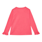 GUESS shirt girocollo tinta unita con stampa in contrasto  Rosa per Bambina K4BI11J1314JX ROSA GUESS 