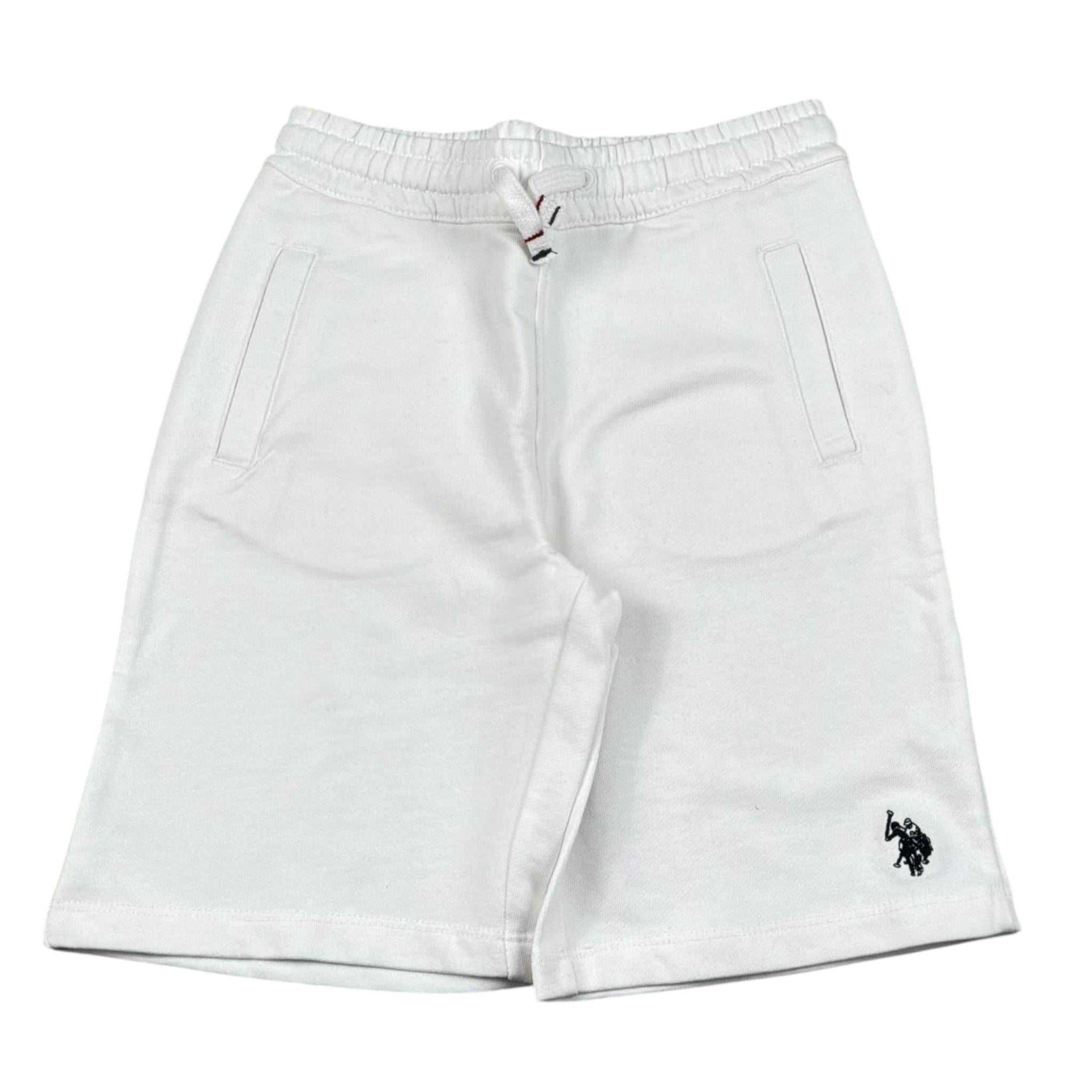 U.S. Pollo Assn Bermuda Tinta Unita In Tuta per Bambino 61366 BIANCO U.S. POLLO ASSN 