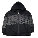 JOHN RICHMOND felpa con zip e cappuccio tinta unita con logo Nero per Bambino RBA25034FE NERO JOHN RICHMOND 