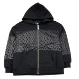 JOHN RICHMOND felpa con zip e cappuccio tinta unita con logo Nero per Bambino RBA25034FE NERO JOHN RICHMOND 