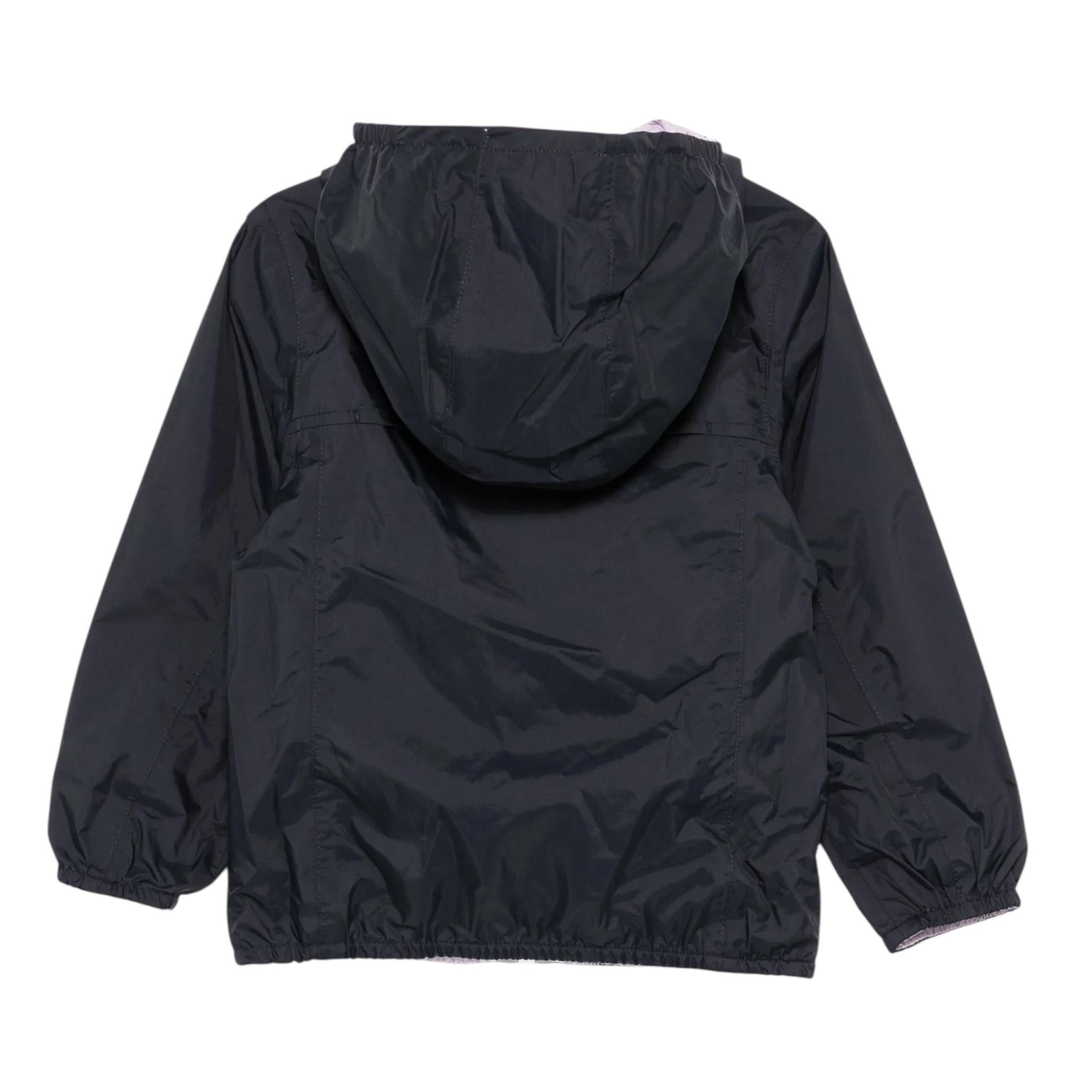 K-Way Giubbino Reversibile con Zip E Cappuccio per Bambina K61313WX BLU/ROSA K-WAY 