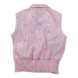 Gaelle Camicia Bicolore con Fantasia A Righe Bianco/Rosa per Bambina 2746C00497 BIANCO/ROSA GAELLE 