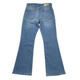 Pinko Jeans Plain Color Flared Model Light Blue For Girls