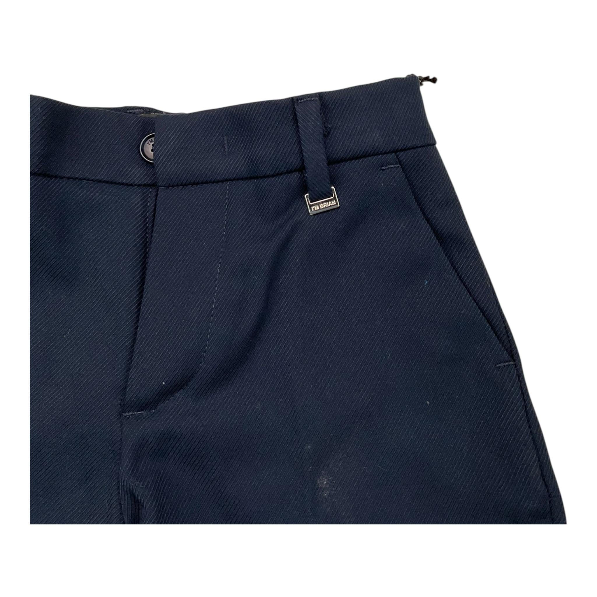 I'M BRIAN pantalone tinta unita con girovita regolabile Blu per Neonato PA3081JNX BLU I'M BRIAN 