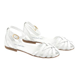 Mimisol Plain Sandals With Buckle Closure White For Girls