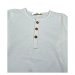 Zhoe & Tobiah Shirt Tinta Unita con Bottoni per Bambino BSE11MJ PANNA ZHOE & TOBIAH 