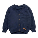 BARCELLINO cardigan tinta unita con logo Blu per Neonato 105205 BLU BARCELLINO 