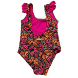 4Giveness One Piece Swimsuit Floral Print Multicolor For Baby Girl