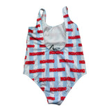 Moschino Costume Intero Tinta Unita con Fantasia per Bambina H1L00B BIANCO MOSCHINO 