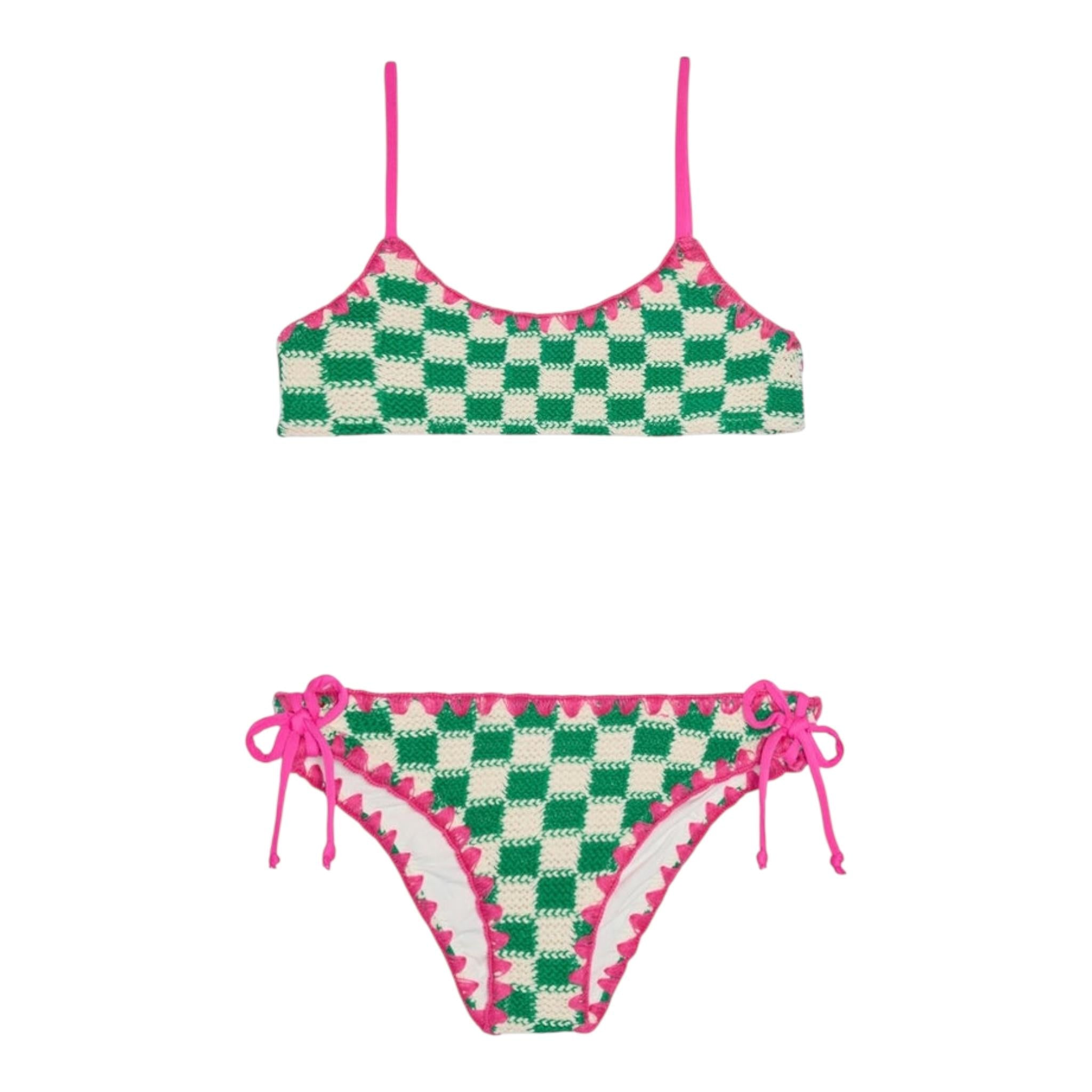 Saint Barth Costume 2 Pezzi Merletto per Bambina HOLLYX MULTICOLOR SAINT BARTH 