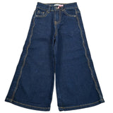 Vicolo Jeans Tinta Unita Modello Palazzo per Bambina 3141PDZ00117 BLU VICOLO 