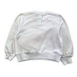 Monnalisa Felpa Tinta Unita Girocollo con Stampa per Neonata 39C600 BIANCO MONNALISA 