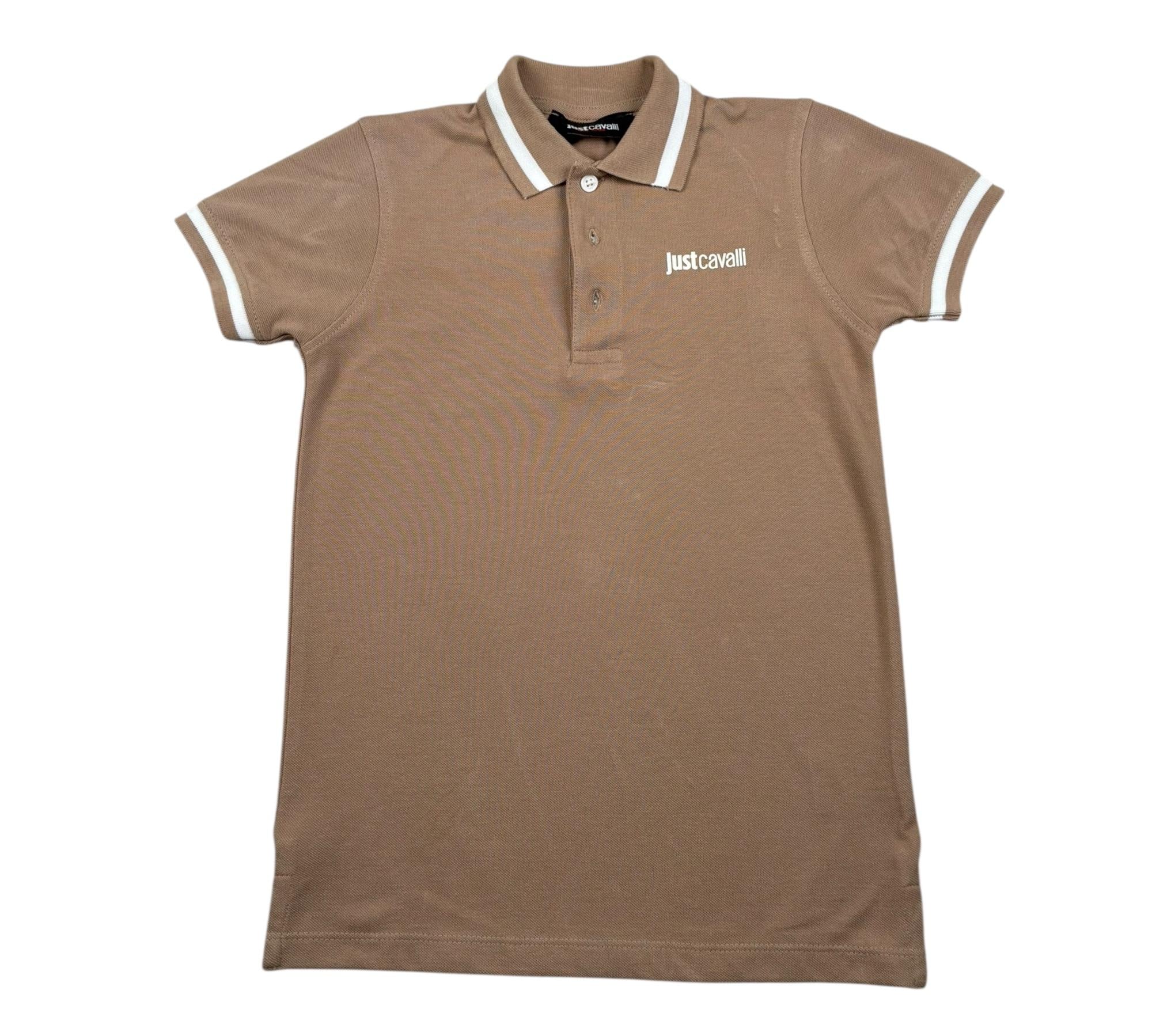 Just Cavalli Polo Mezza Manica Tinta Unita con Logo per Bambino JBP26003PO BEIGE JUST CAVALLI 