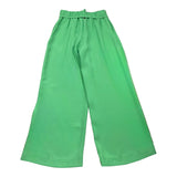 Liu Jo Palazzo Pants Solid Color Green For Girls