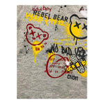 CANADA HOUSE shirt girocollo tinta unita con stampa in contrasto Grigio per Neonato 24451030 GRIGIO CANADA HOUSE 