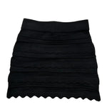 Elisabetta Franchi Gonna Tinta Unita con Ricami per Bambina EFCM015 NERO ELISABETTA FRANCHI 