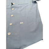 Daniele Alessandrini Camicia Mezza Manica Tinta Unita per Bambino 1236C002300 AZZURRO DANIELE ALESSANDRINI 