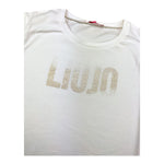 LIU JO shirt girocollo tinta unita con stampa Bianco/beige per Bambina GF4210 BIANCO/BEIGE LIU JO 