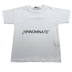Hinnominate T-Shirt Girocollo Tinta Unita con Stampa per Bambino 3636M00012 BIANCO HINNOMINATE 
