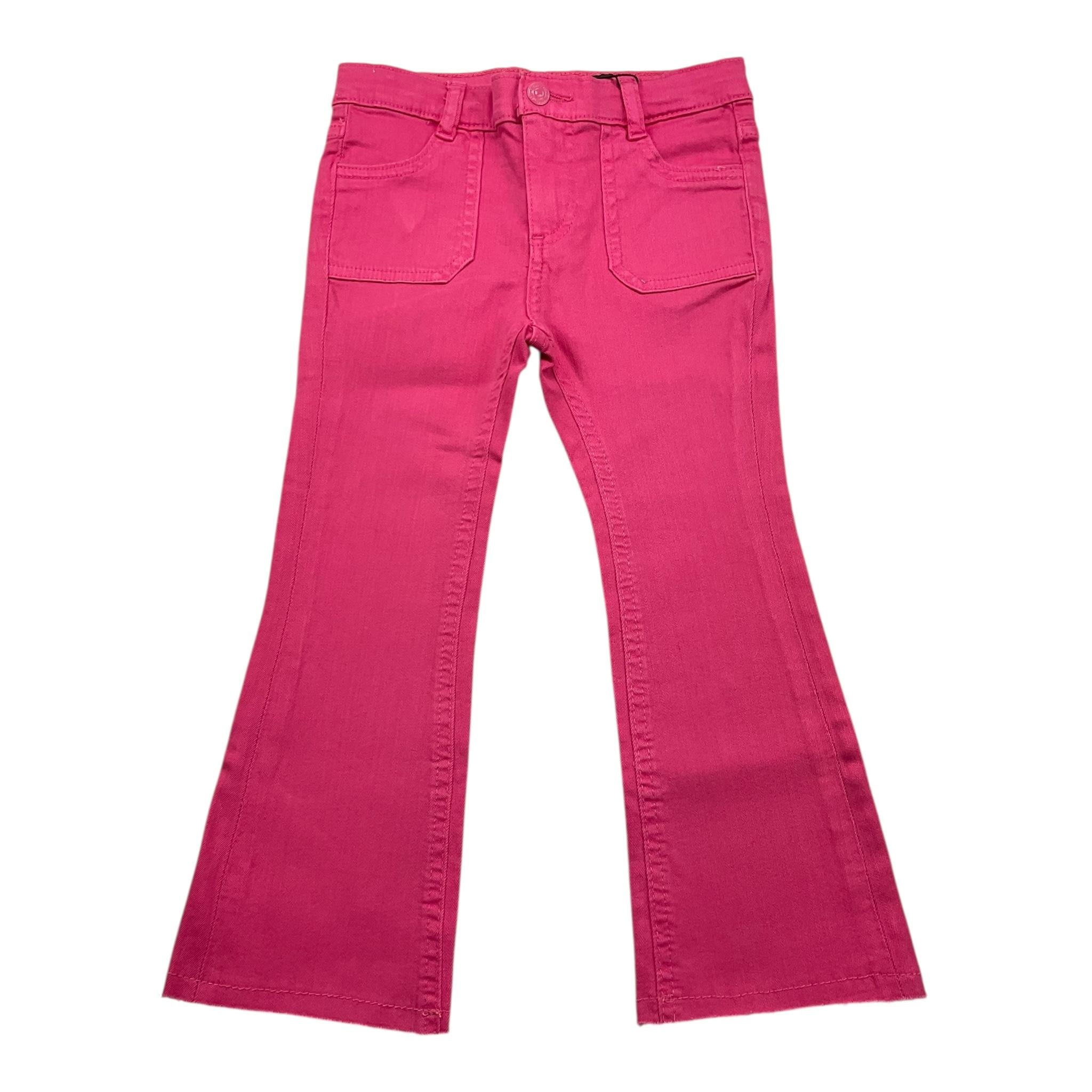 GUESS pantalone tinta unita modello a zampa con girovita regolabile Fuxia per Bambina K4YB00WE620X FUXIA GUESS 
