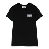 MOSCHINO t-shirt tinta unita girocollo Nero per Bambino HRM04K NERO MOSCHINO 