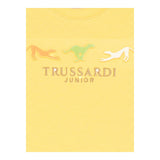Trussardi T-Shirt Tinta Unita con Stampa per Neonato TIP25020TSX GIALLO TRUSSARDI 