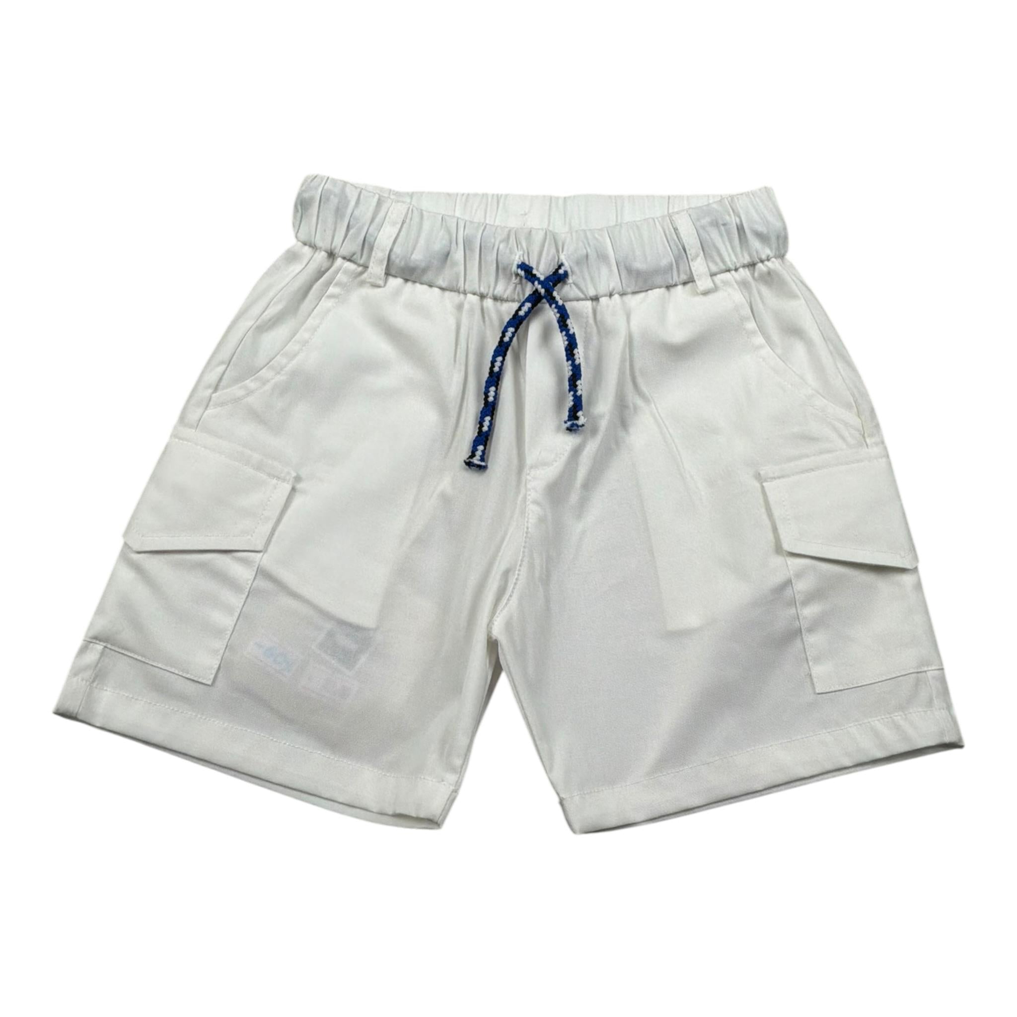 Nanan Bermuda tinta unita Cn Elastico In Vita Bianco per Neonato E2416712B BIANCO NANAN 