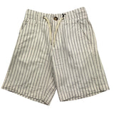 Dan John Bermuda Solid Color Striped Pattern With Elastic Waist Cream For Boys
