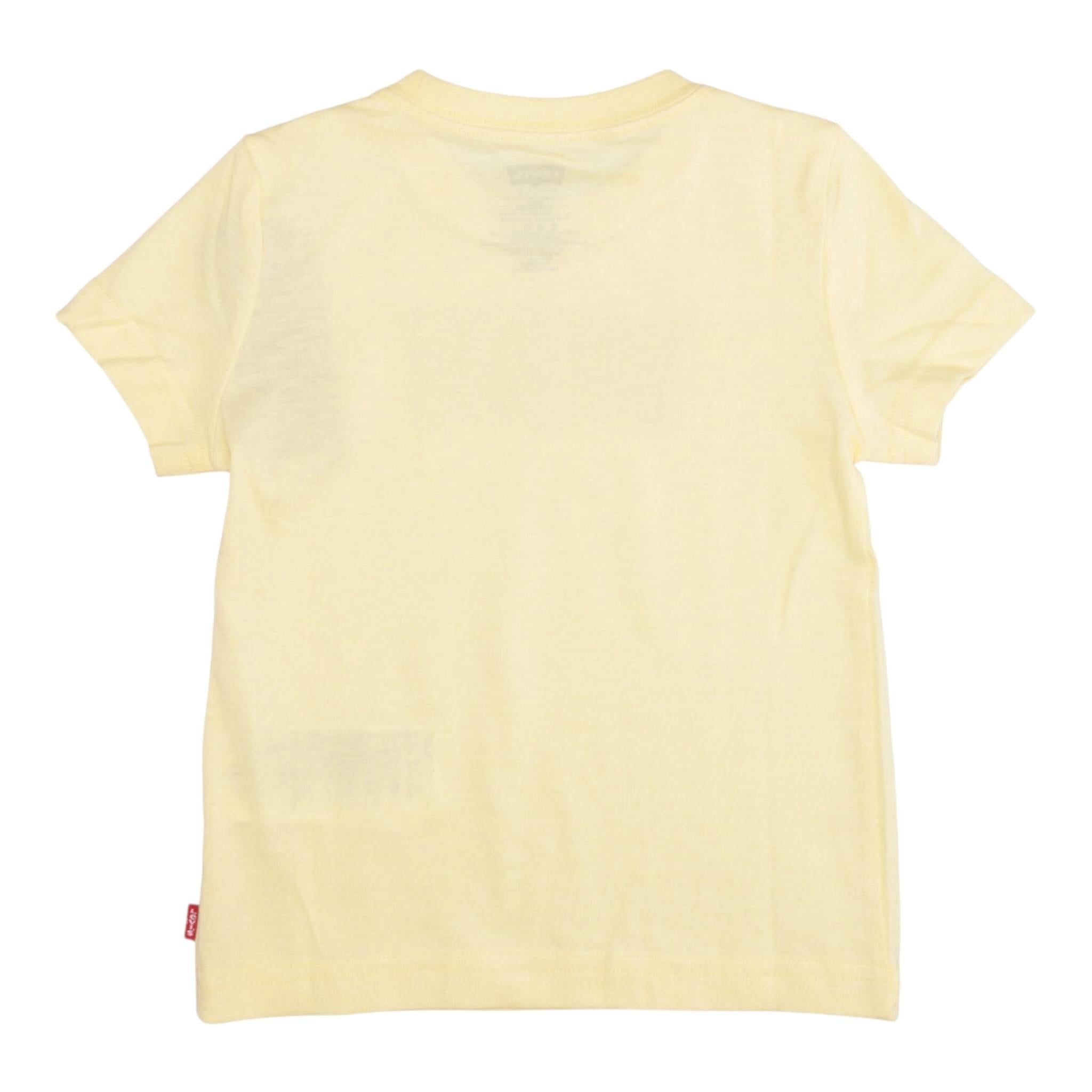 Levi'S T-Shirt Girocollo tinta unita con Logo Giallo per Bambino 6E8157JXXXX GIALLO LEVI'S 