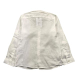 Cesare Paciotti Long Sleeve Shirt Korean Collar White For Boys