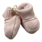 Little Bear Two-Tone Pink Baby Booties