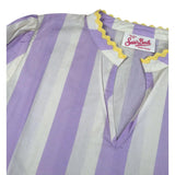 Il Gufo Abito Mezza Manica Stampa Fantasia A Righe per Bambina JUMEIRAX LILLA IL GUFO 